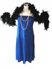Ladies Blue 1920s Flapper Costume Size 12 - 14